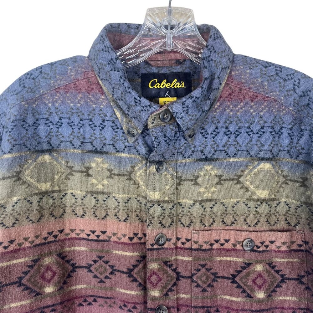 Cabelas Aztec Southwest Patterned Button-Up Shirt… - image 5